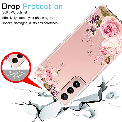 Coque Galaxy S21 FE silicone rose transparent antichoc - 7