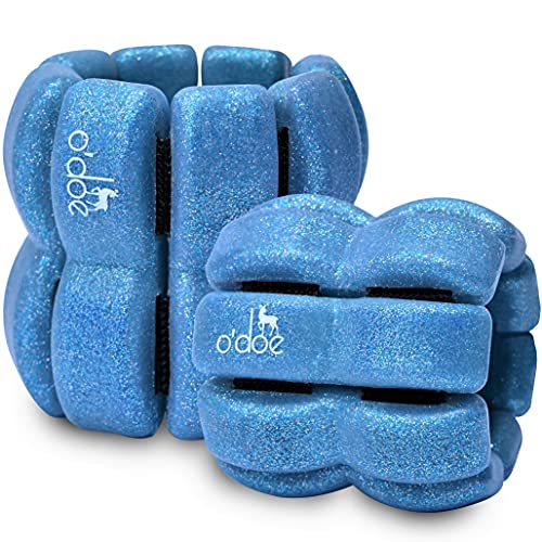 o'doe Bangles Ankle Weights for Women I Wrist Weights Sets for Women | Weighted Bangles are Ideal for Walking, Jogging, Yoga, Pilates, Fitness, Barre, 1LB Each, Set of 2 Pcs