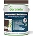 Produktbild derendo Profi Holzschutzfarbe Aqua braun für Außen, 750ml wasserverdünnbare Wetterschutzfarbe seidenglänzend Holzfarbe 0,75l sehr hohe Deckkraft Holzlack wetterfest (mahagonibraun RAL 8016)