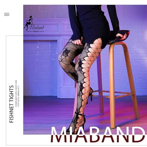 Image of Lace Patterned Fishnet Stockings Sexy Fishnet Pantyhose Party Lace Leggings for Women