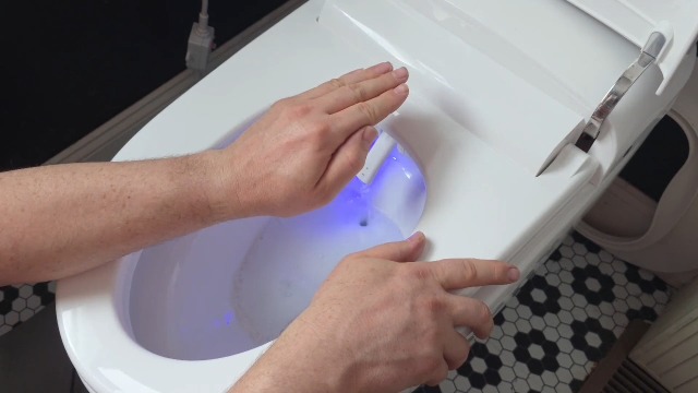 Smart Toilet with Bidet Built In, One-Piece Electric Tank Toilet with Auto Open & Close Lid, Dual Flush 1.28 GPF, Heated Seat, Remote Control, Foam Shield, Warm Air Dryer & Temp Display miniatura 7