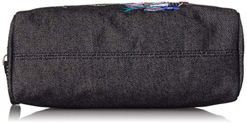 Vera Bradley Women's Denim Medium Cosmetic Makeup Organizer Bag, Moonlight Garden, One Size #TOP3