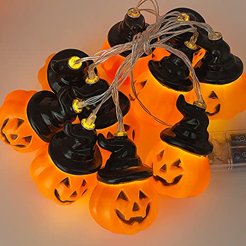 Led Halloween Pumpkin Light String Mid-Year Decoration Light String Holiday Decoration Light 3 Meters 20 Lights (Battery Type / Waterproof Remote Control Type USB Type)