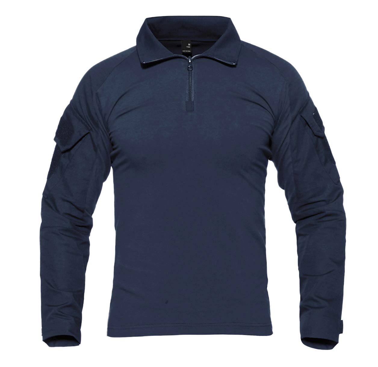 KEFITEVD Camicia Tattica da Uomo Camicia Esercito Manica Lunga Slim Fit Camicia da Combattimento Airsoft Camicia Mimetica Flecktarn Paintball Outdoor