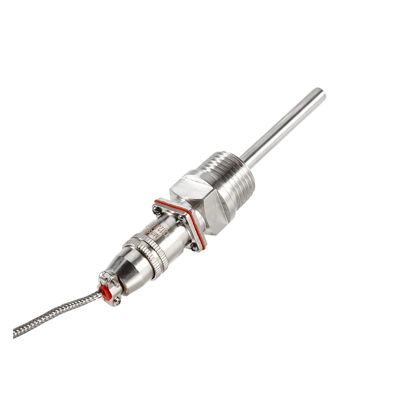 Sensore di Temperatura PT100 con Filettatura da 1/2" e Cavo da 2 Metri, sonda di monitoraggio della Temperatura, trasduttore di Temperatura