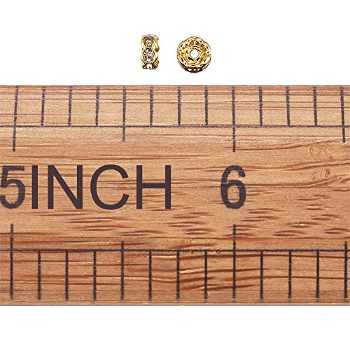 PandaHall - 200 perline distanziali in strass da 4...