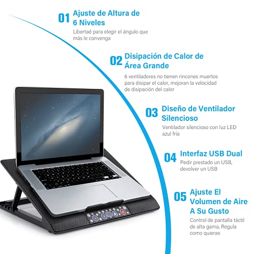 Accesorios De Computadoras, Personal Computer base enfriadora laptop Marca TECHVIDA (2)