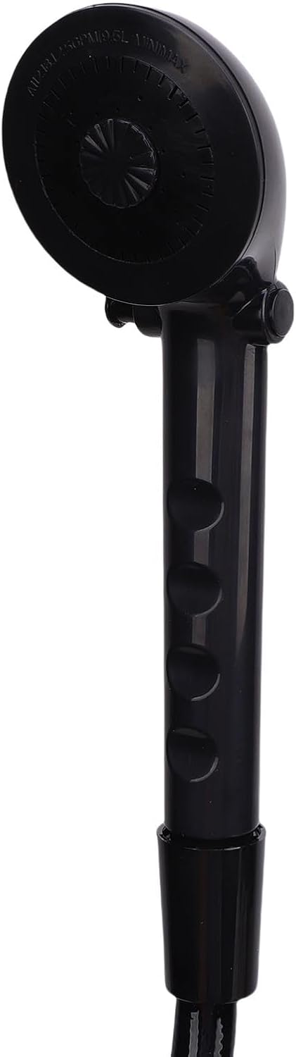 Keenso RV Exterior Shower Box Kit, Portable Shower Set with 1.5M Hose and Rotating Faucet for Camping Vehicle Trailer Motorhome Boat Van (Black)