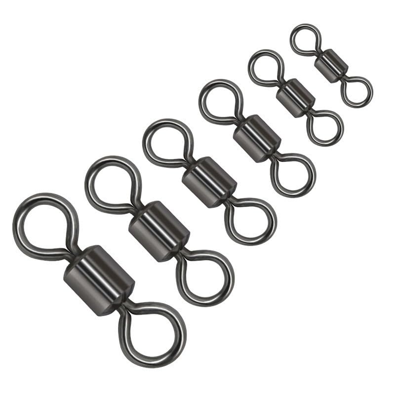 Set 100 piezas giratorios pesca acero inox