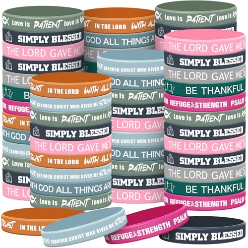 Bracelets inspirants avec verset de la Bible contre le stress pour enfants et adultes