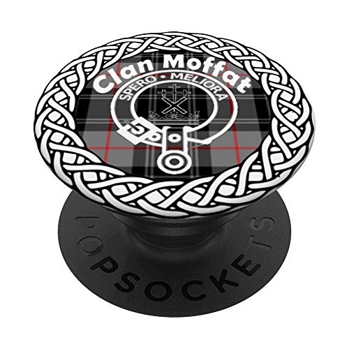 Moffat surname Scottish clan tartan crest badge t-shirt PopSockets PopGrip: Swappable Grip for Phones & Tablets