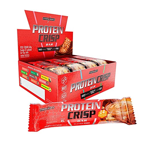 Protein Crisp Bar - 12 Unidades - IntegralMedica Amendoim
