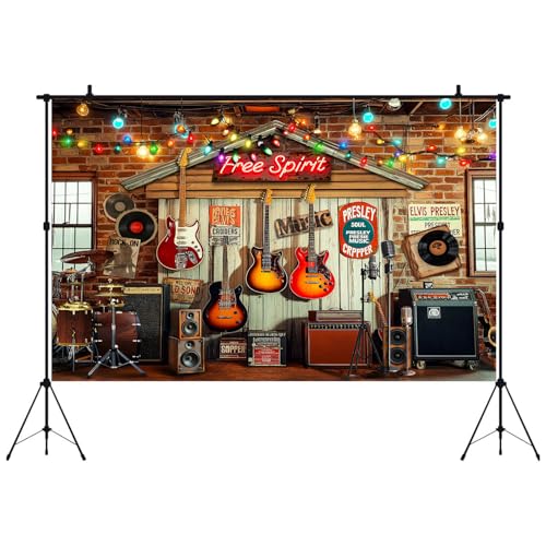 Fondo para fotografía música rock 7x5ft HANYING miniatura 3