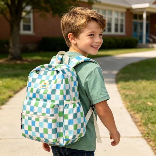 Image of STEAMEDBUN Kids Backpack for Boys Girls 5-8, 15inch Girls Boys Backpacks Kindergarten