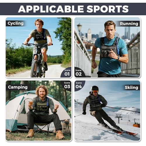 Image of Criuage USA Patent Running Hydration Vest Backpack, Lightweight Chest Pack with 2.0L Water Bladder Bag Daypack for Hiking Running Cycling Race Marathon for Women Men