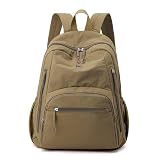 Mochila Feminina de Nylon Grande Capacidade para Viagem, Estudos e Uso Diário, Leve e Casual(2253 - Amarelo)