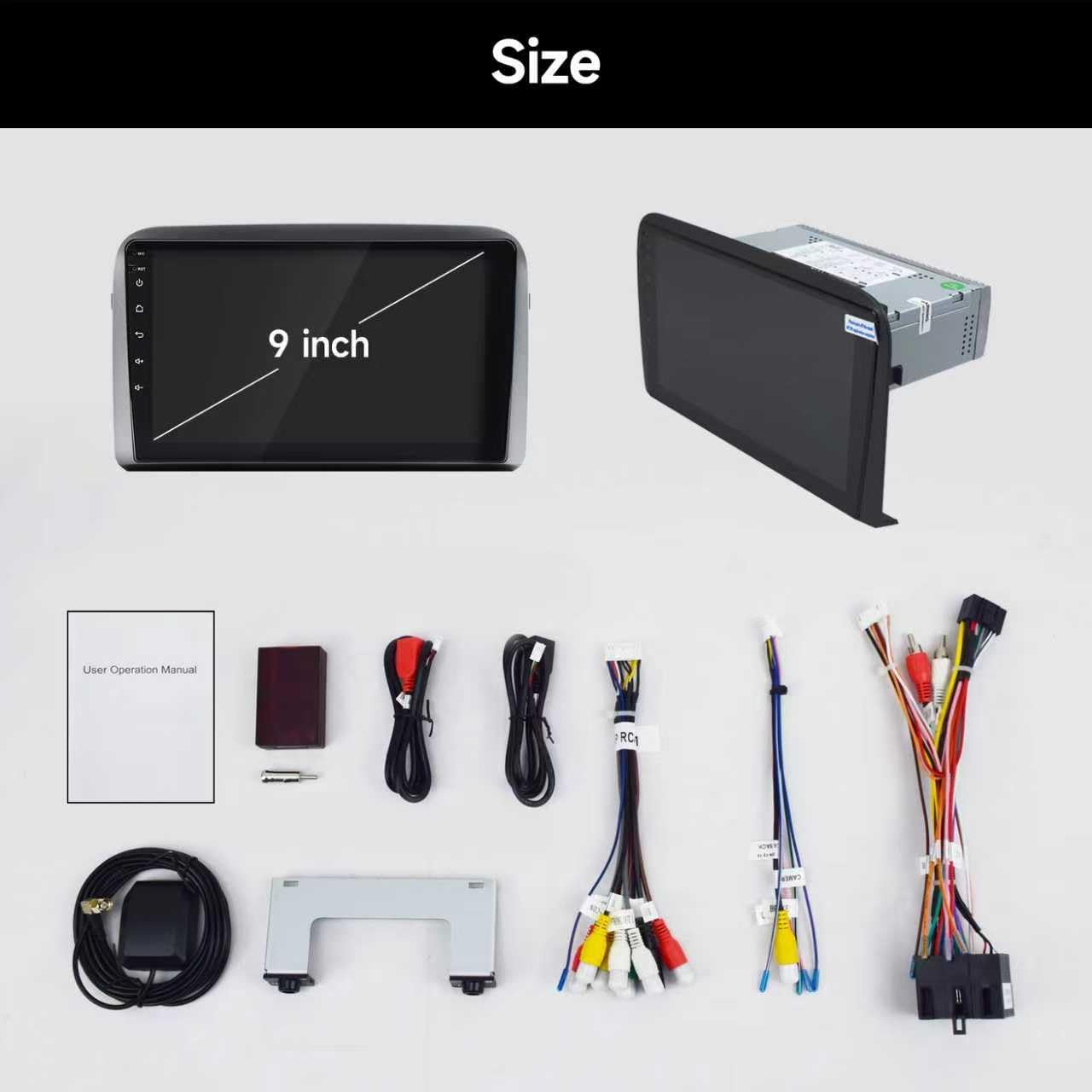 Autoradio Android 9 Pollici per Fiat Croma | CarPlay & Android Auto, Navigatore GPS, Bluetooth, WiFi, Schermo Touch HD, 4GB RAM + 32GB ROM 2005-2012