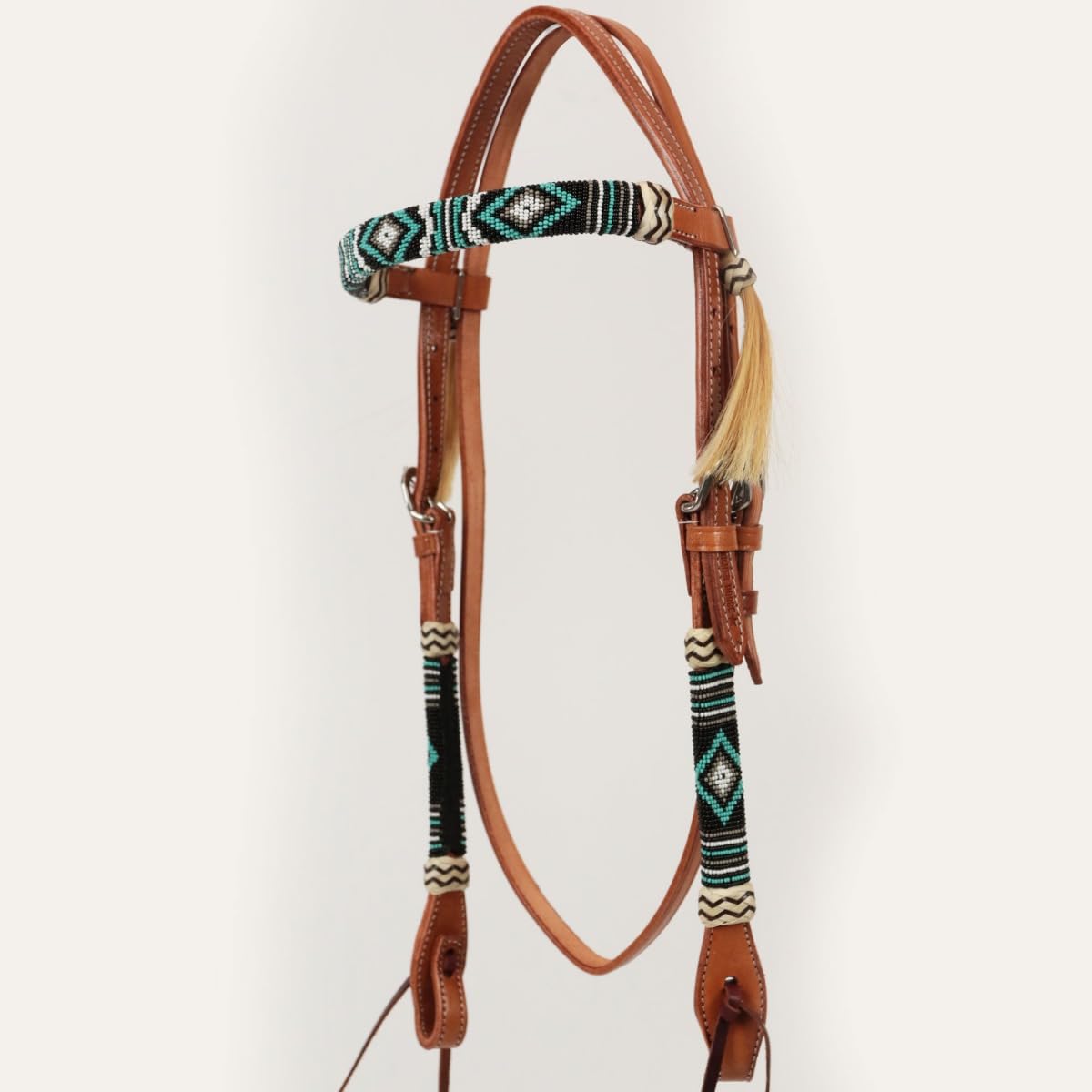 Set Western Silver Horse Ponca Perl, Redini e Pettorale Resistenti. Fibbie in Acciaio Inox per Performance e Sicurezza, Perfetto per Hobby Horse, Passeggiate, Competizioni e ogni Situazione Equestre