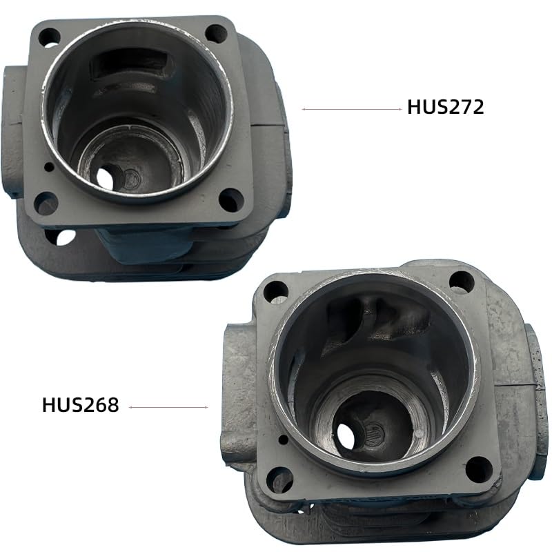 Części ogrodowe 48mm 50mm 52MM zestaw tłoków cylindrów dla HUSQVARNA 61 268 272 272K 272XP benzynowy silnik piły łańcuchowej części silnika 503758172 Бензопила Części ogrodowe (Color : HUS272 52MM)
