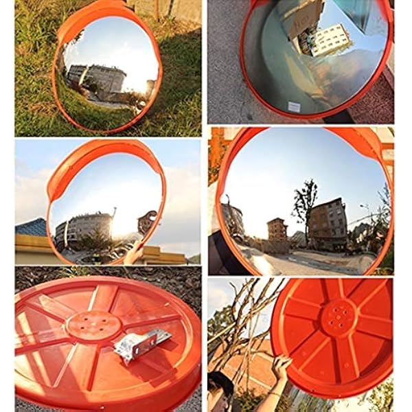 ZYLEDW Spot Blind Spot Specchi, Specchio Di Sicurezza Convesso da 80 Cm, Specchio Del Vialetto Convex Di Sicurezza Del Traffica/80 cm