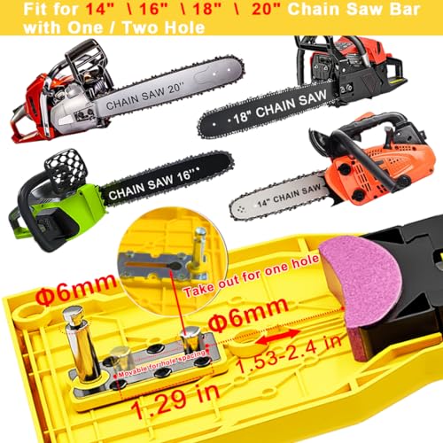 YLTIMER Chainsaw Teeth Sharpener, Portable Chainsaw Sharpener, Fast Working Chain Saw Blade Sharpener Kit, Universal Chainsaw Chain Sharpening Tool for 12"-22" Chain Saws - Image 3