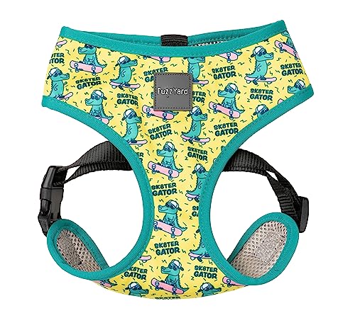 FuzzYard Sk8ter Gator Rad Skateboarding Alligator Harness for Dogs (Large)