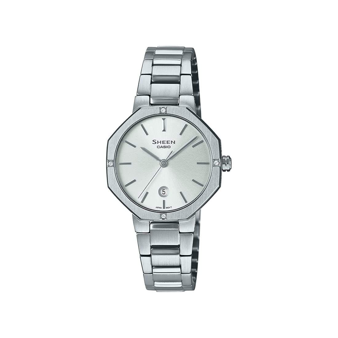 Casio Analog Silver Dial Womens Watch-SHE-4543D-7AUDF (B09H2XZF81) Amazon Price History, Amazon Price Tracker