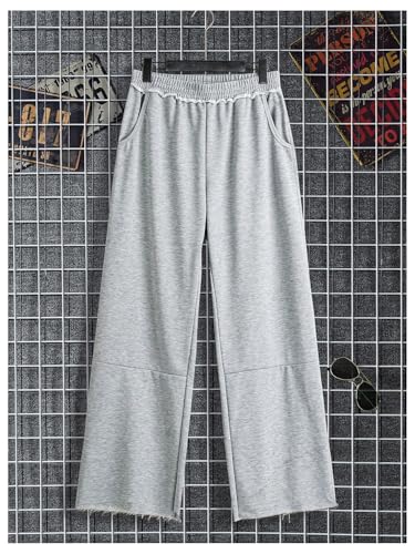 SOLY HUX Men's Casual Sweatpants Elastic Waist Wide Leg Baggy Track Pants with Pockets3