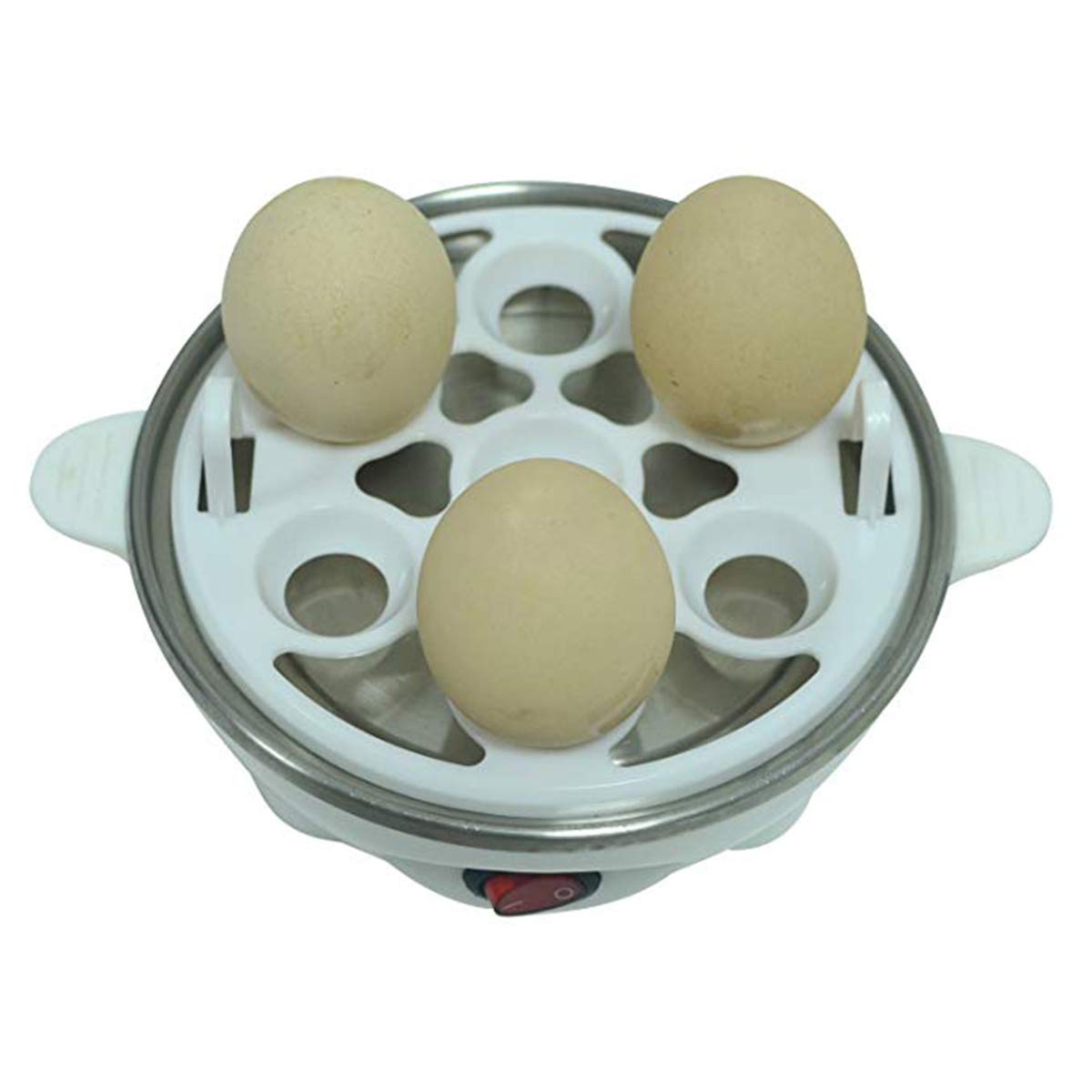 Egg Cooker Egg Egg Poacher Egg Steamer Bollito Poached Rapid Egg Cooker con spegnimento automatico - Capacità di 7 uova con tazza di misurazione dell'acqua (Giallo)