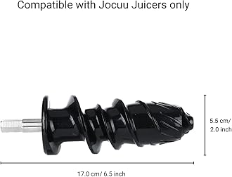 Jocuu Accessory No. 6, Spiral Auger Replacement Part for Slow Masticating Juicer ZM1503, Cold Press Drill, Easy to Assemble, Disassemble & Clean, BPA Free, Food Grade Material