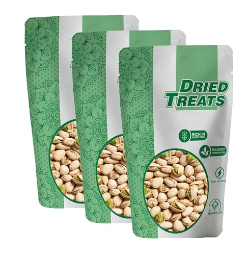 Image of Dried Treats Dried Fruits Nuts And Seeds (Irani Pistachios /Pista, 600g (3x200g))