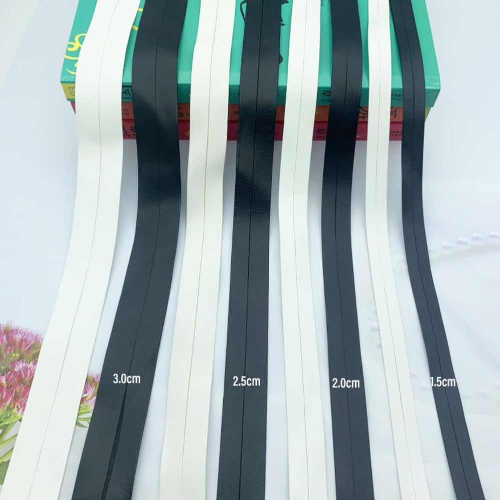 Pasek skórzany z tworzywa PU, 3 cm x 50 m, płaski, ze sztucznej skóry, pasek ozdobny, do parasola, paska do torebki