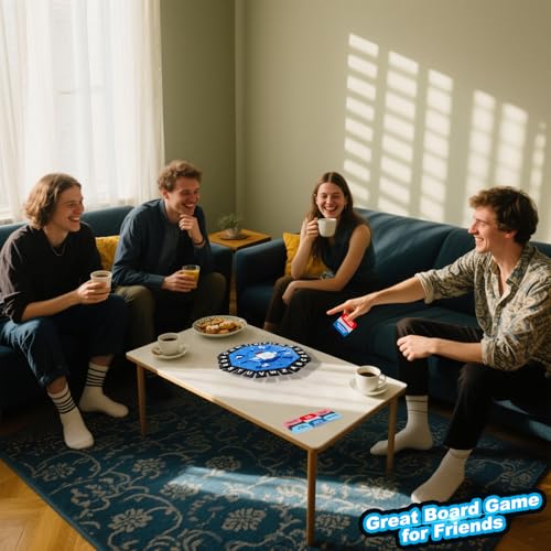 Word Game Family Board Games for Kids & Adults with 2 Modes,220 Topic Categories 24 Letters Pressing Game,Fun Fast-Paced Puzzle Games for Boys Girls Age 3+, 2-8 Players,Christmas & Birthday Gifts,Blue