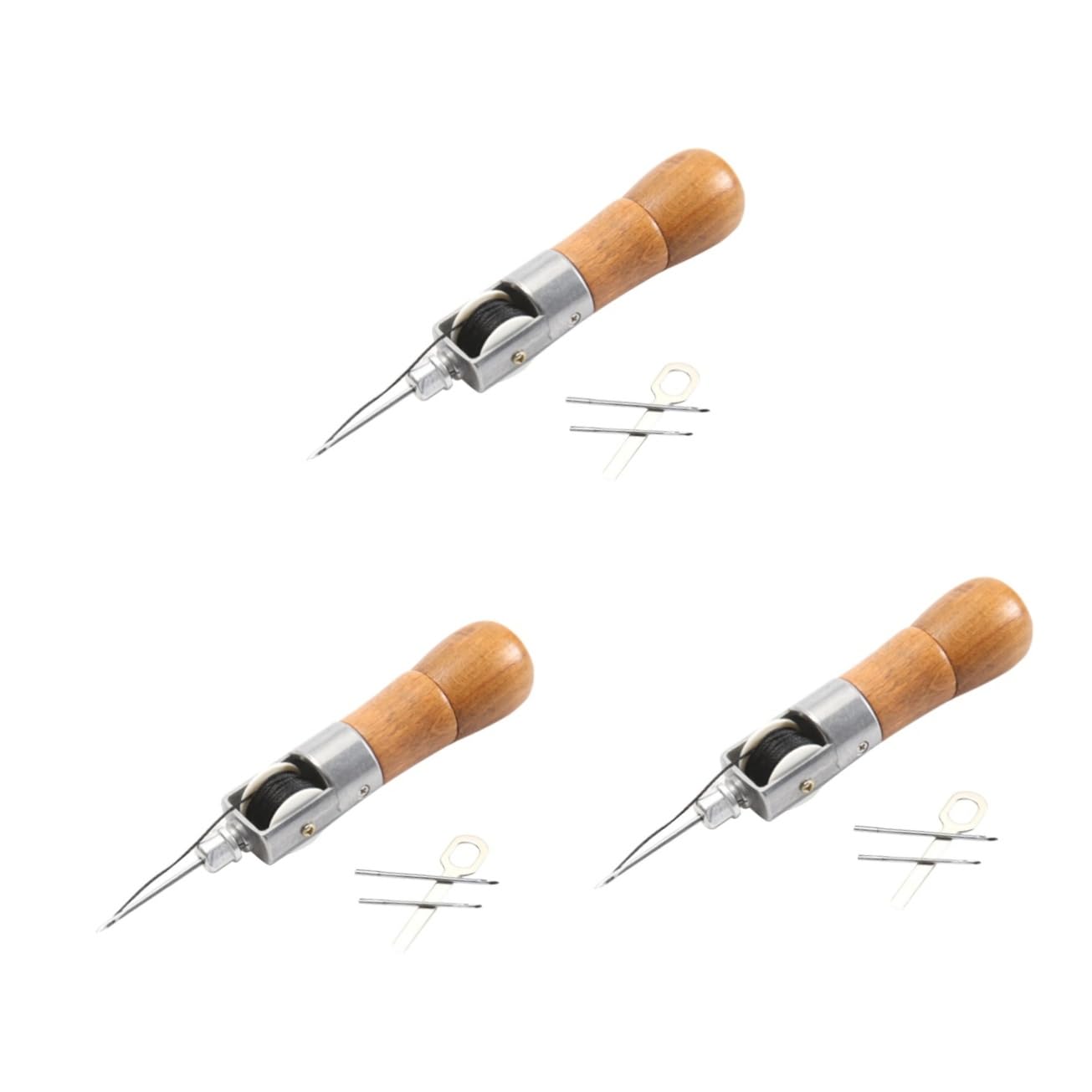 Lurrose 3pezzi Macchina Da Cucire Manuale Per Pelle Strumento Di Cucitura Artigianale Per Riparazioni Di Borse Scarpe e Tende Attrezzo Fai Da Te Per Cucire Pelle e Include Ago Per Cucitura