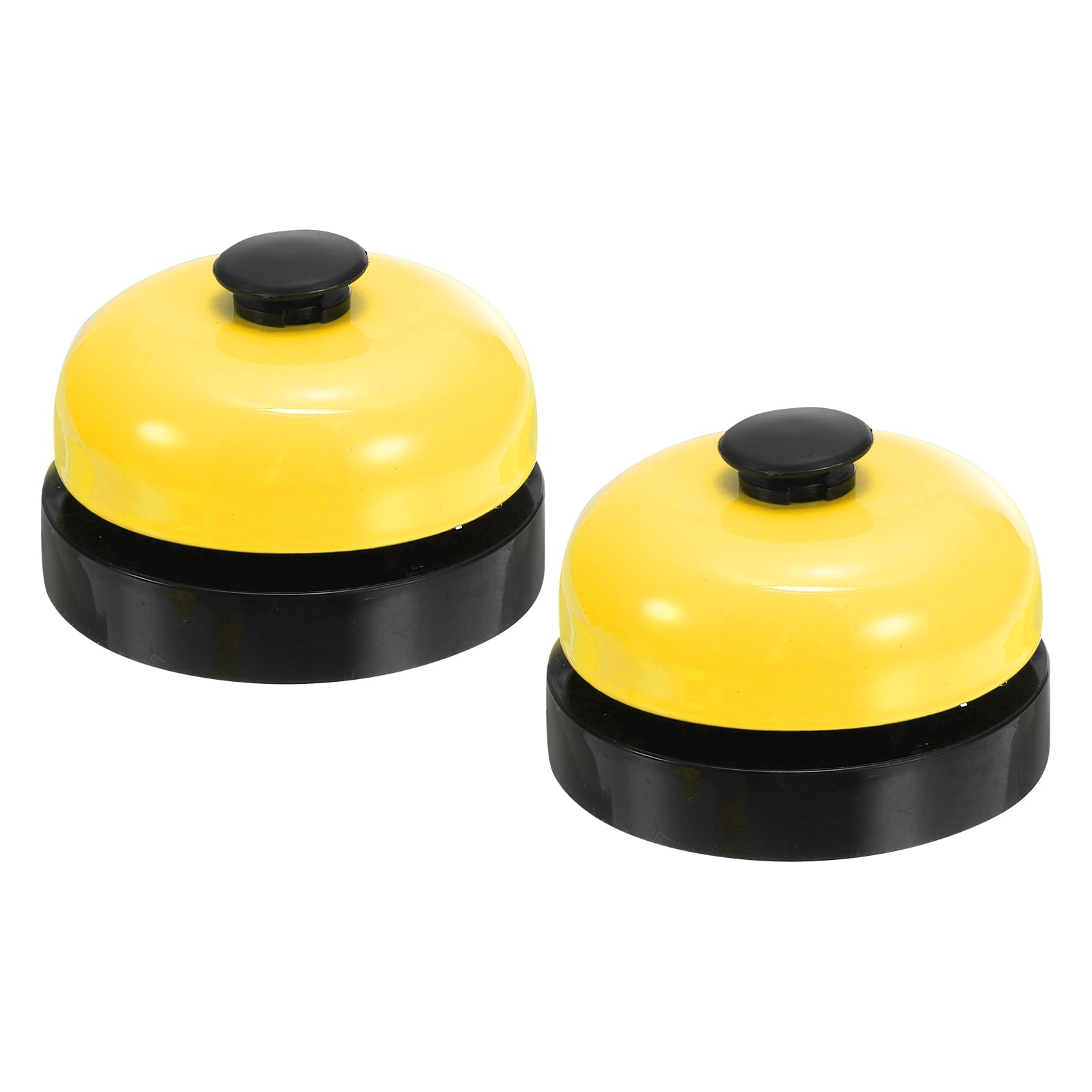 PATIKIL Desk Call Bell 2.5" Diameter,2 Pcs Dinner Desk Front Bell for Service with Metal Anti-Rust Construction for Hotel Restaurant Reception Areas Office Warehouse