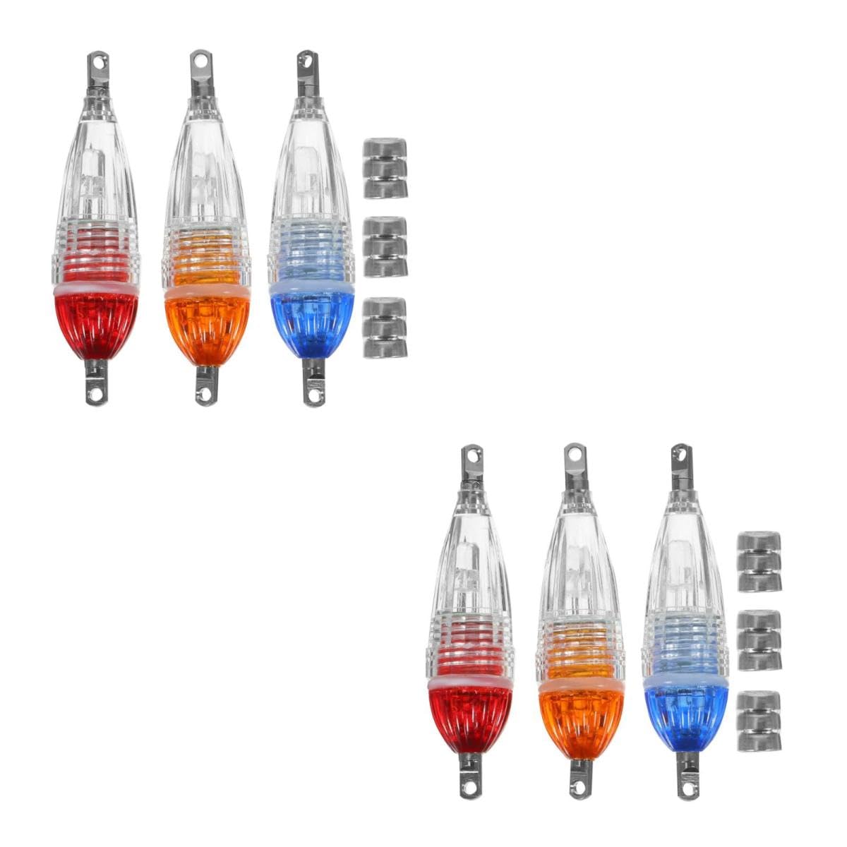 Hemobllo 6pezzi Lampada da Pesca LED Luce Notturna Pratica per Pesca all Aperto Attira Pesci Facilmente e Leggera da Trasportare
