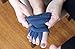 Triim Fitness Toe Separator Yoga Gym Sports Massage Socks for Foot Alignment, Great for Sore Feet and Diabetics with Free Exercise Guide! (Gray)