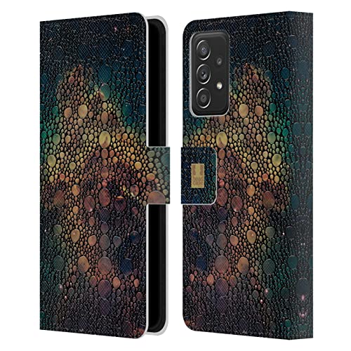 Étui en Cuir Samsung Galaxy A53 5G Finition Galaxie Peau de Caméléon Housse Portefeuille