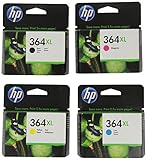 Ersetzt: HP364 Hewlett Packard 364XL Multi HP364XL Original HP Tintenpatronen, schwarz/cyan/magenta/gelb