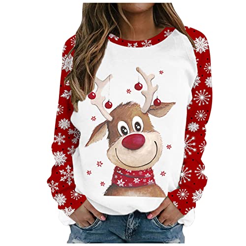 Weihnachtspullover Damen, weihnachtspulli Damen, Norweger Pullover,...