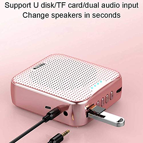 Adesign Draagbare Mini Voice-versterker met bedrade microfoon headset en tailleband, oplaadbare persoonlijke versterker… - Image 6