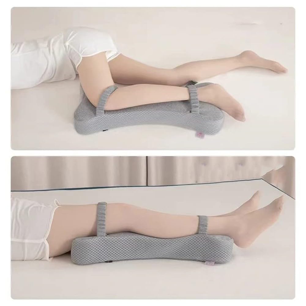 BLUEZY Oreiller de Genou, Coussin pour Les Genoux Qui dorment sur Le côté, Coussin en Mousse à mémoire de Forme, Coussin orthopédique Ergonomique
