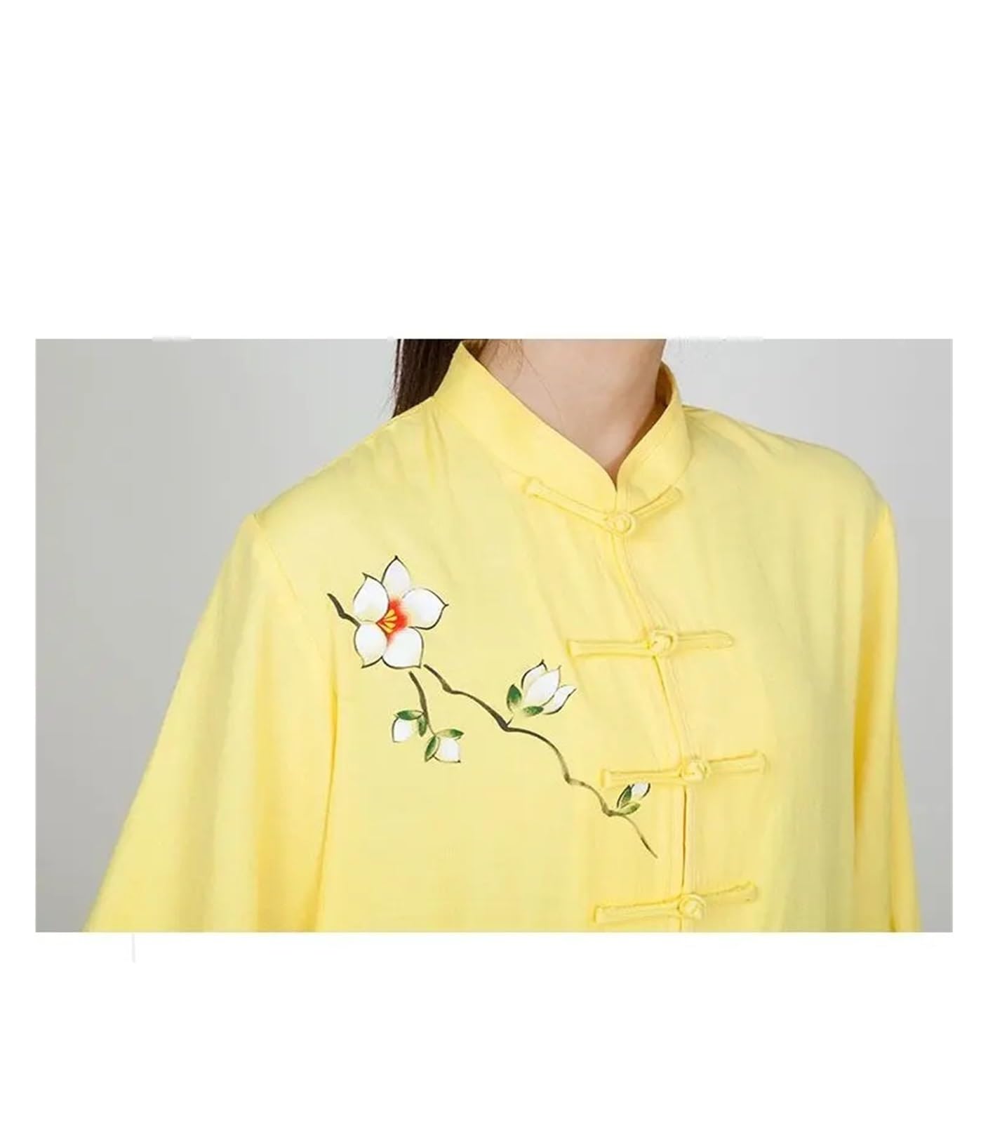 Tai Chi Performance Outfit Zen Tee Freizeit Übung Kleidung Sommer Lose Dünn Baumwolle Linie Tai Chi Kleidung für Senioren Anfänger Männer Frauen