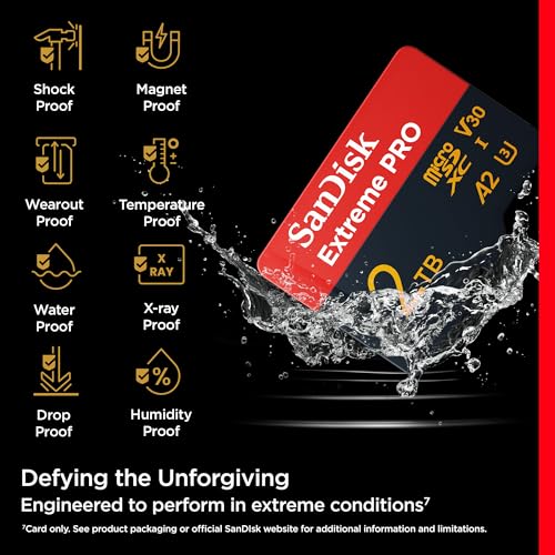 Image of SanDisk Extreme PRO microSDXC UHS-I Card 2TB, Up to 250MB /s Read Speed; Up to 150MB /s Write Speed
