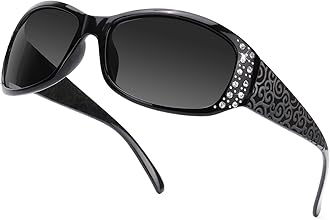 – Polarised Sunglasses Womens Trendy Ladies Sunglasses with UV400 Protection Wrap Around Sun Glasses for Women