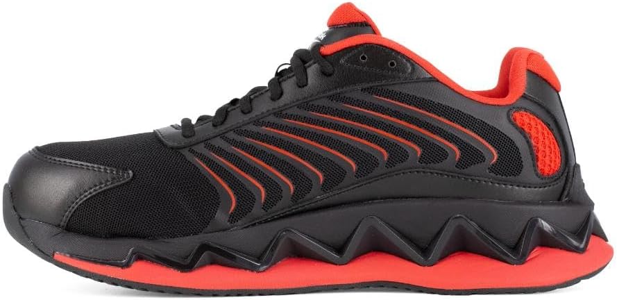 Reebok Work Men's Zig Elusion Heritage Work Black and Red Composite Toe Boots - Image 3