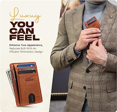 Claasico Front Pocket Small Mens Wallet RFID Blocking Genuine Leather Credit Card Holder4