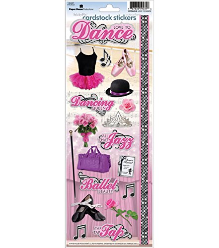 Paper House Productions STCX-0143E Cardstock Stickers, Dance