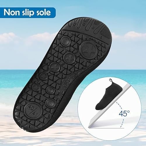 احذية اليوغا و البحر البحر من سبورت كيو® جوارب مائية مائية سريعة الجفاف سهلة الارتداء للسباحة والشاطئ والغطس وركوب الامواج والتجديف والشاطئ والمشي واليوغا (Nirvana, 38-39EU)