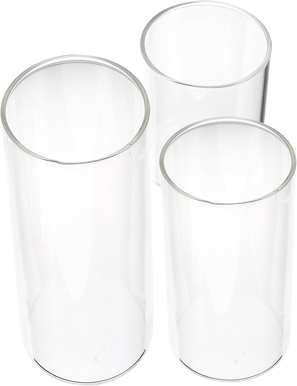 DOITOOL Glass Cylinder Vase Set of 3, Clear Glass Cylinder Vases for